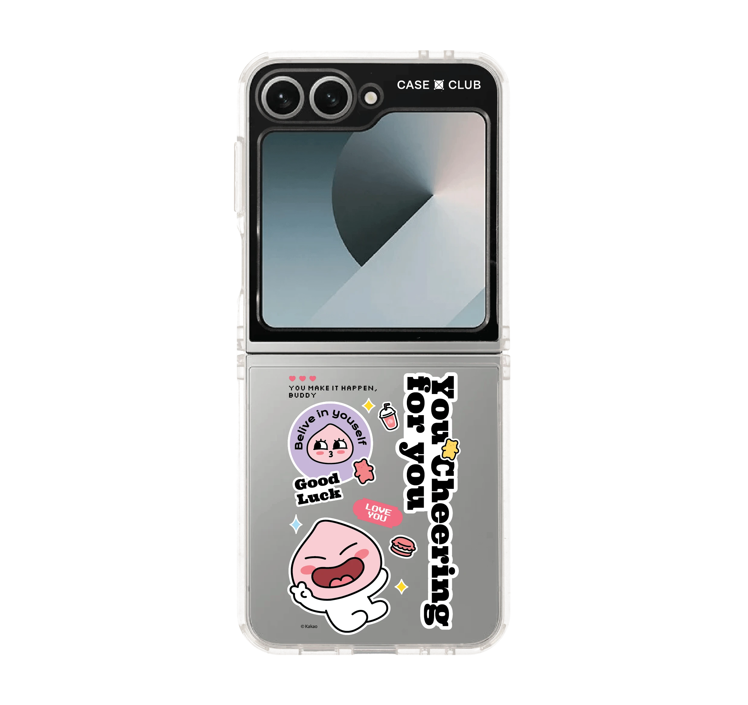 เคสใส samsung galaxy z flip 6 kakao quote apeach